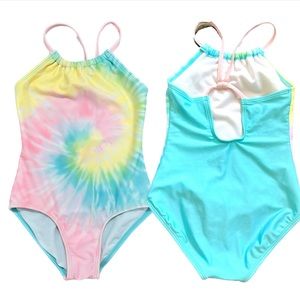 Swim suit- More than Magic Tie Dye one piece swim- 6/6x- fits like a 6/7! VGUC